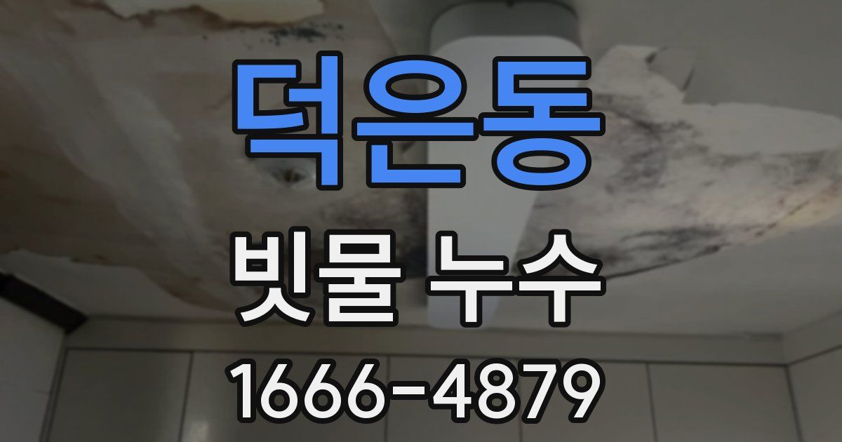 덕은동 빗물 누수