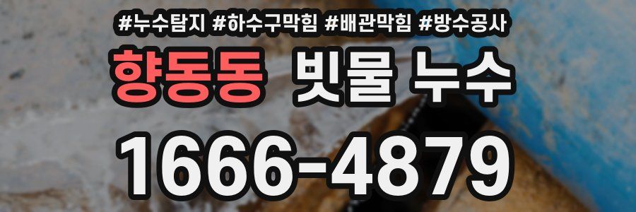 향동동 빗물 누수