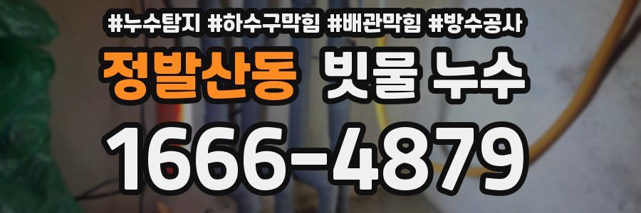정발산동 빗물 누수