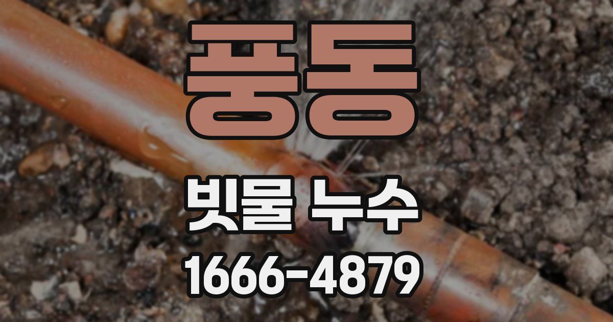 풍동 빗물 누수