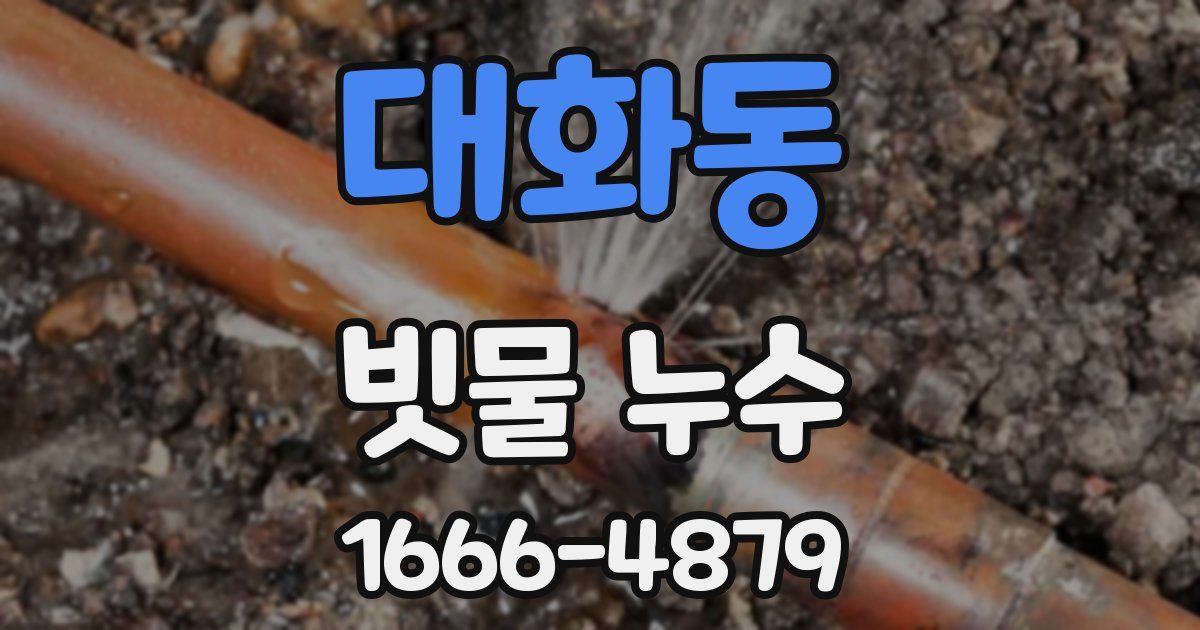 대화동 빗물 누수