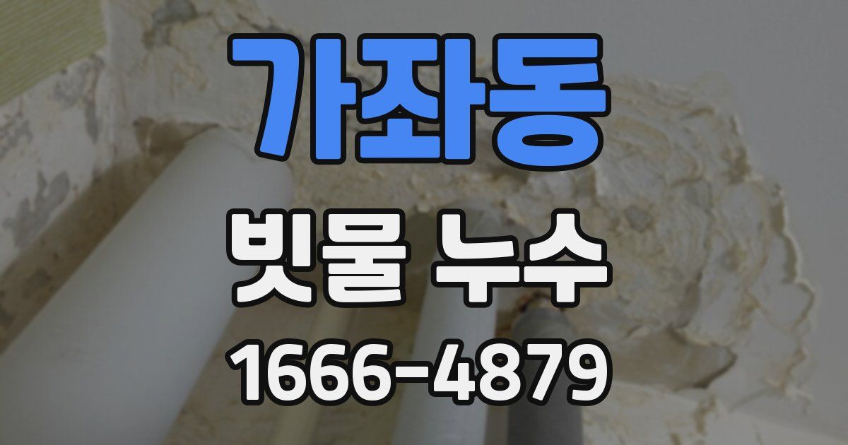 가좌동 빗물 누수