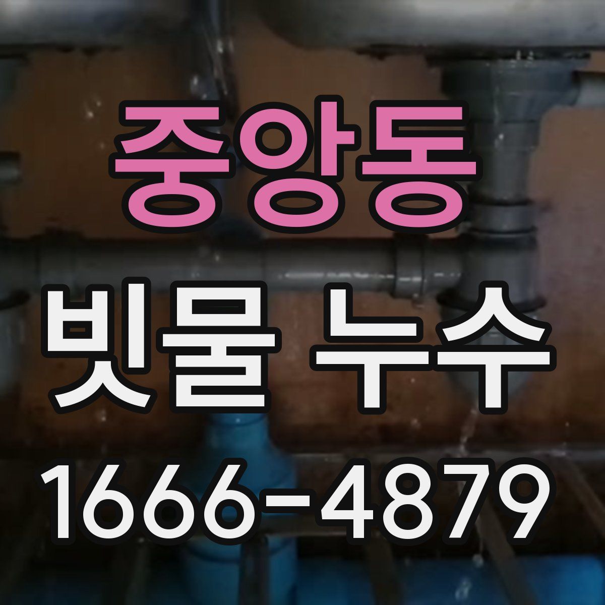 중앙동 빗물 누수