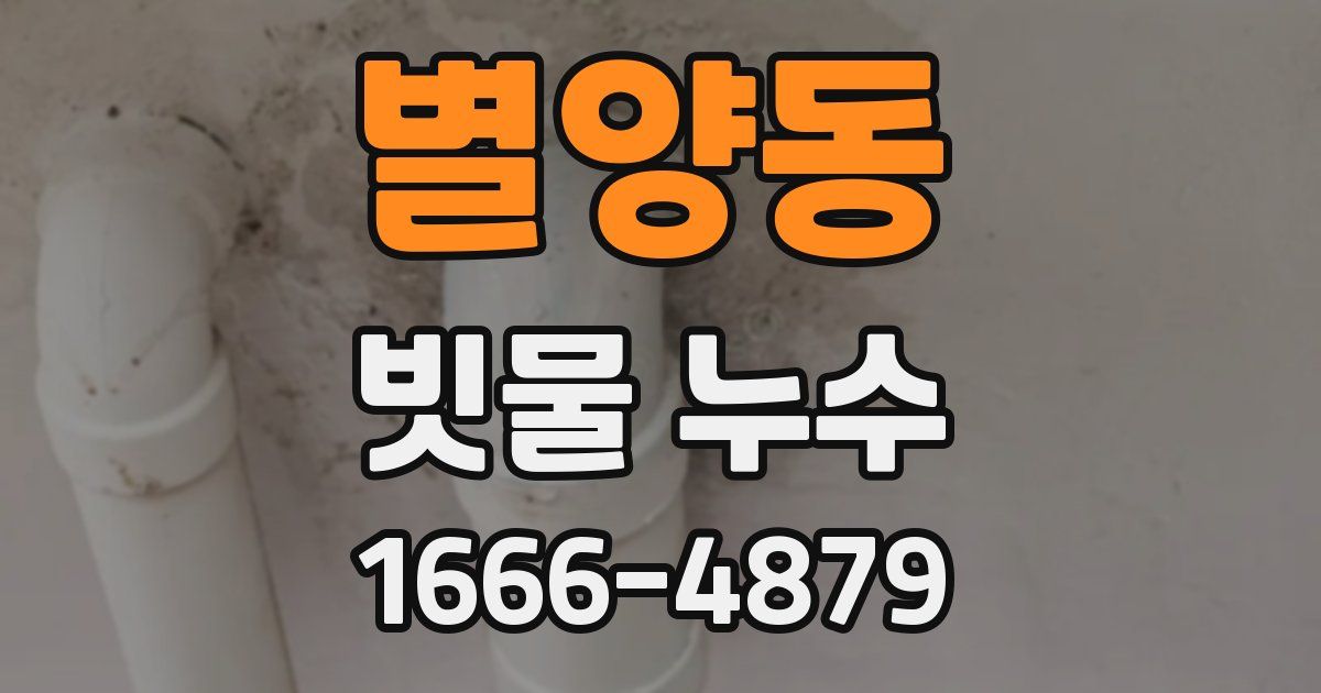 별양동 빗물 누수