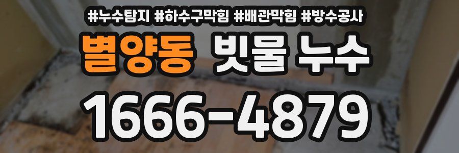 별양동 빗물 누수