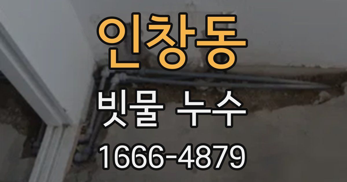 인창동 빗물 누수