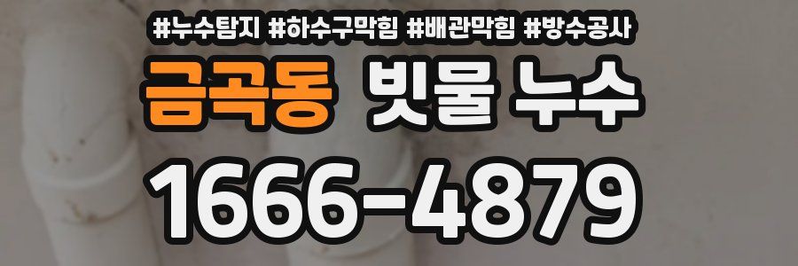 금곡동 빗물 누수