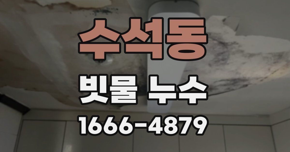 수석동 빗물 누수
