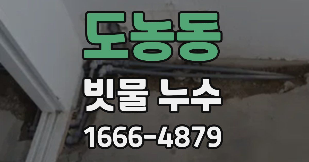 도농동 빗물 누수