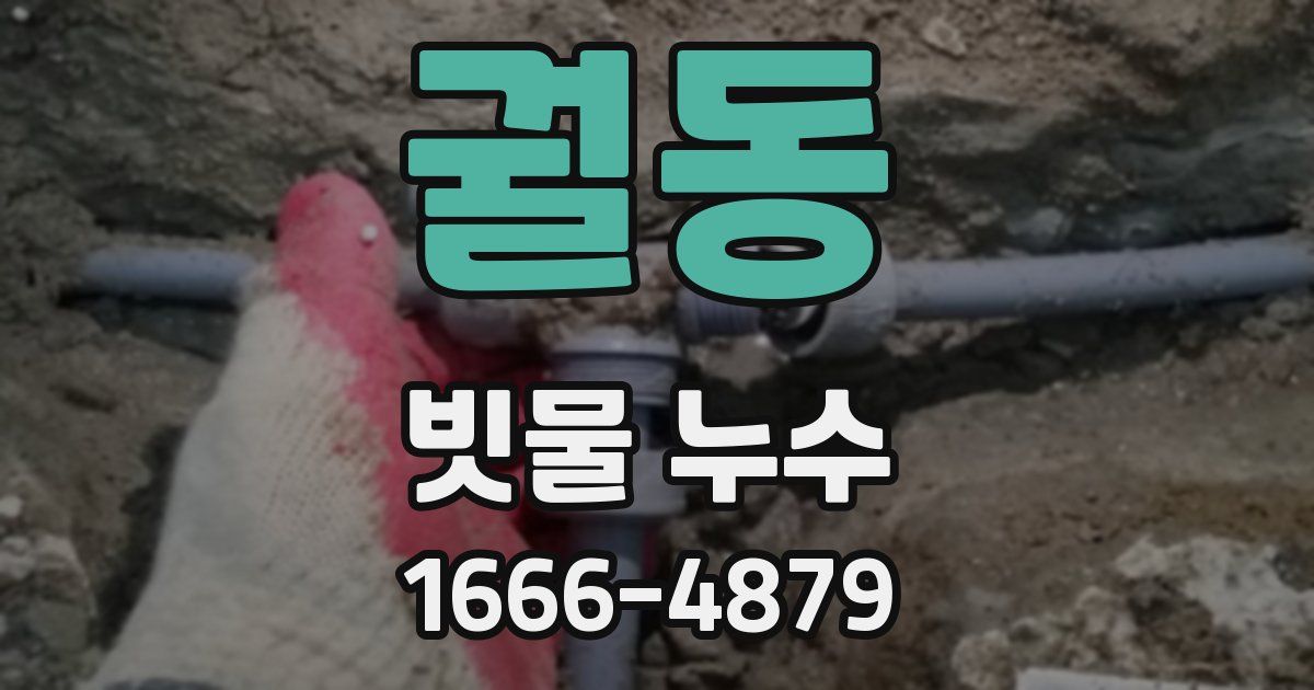 궐동 빗물 누수
