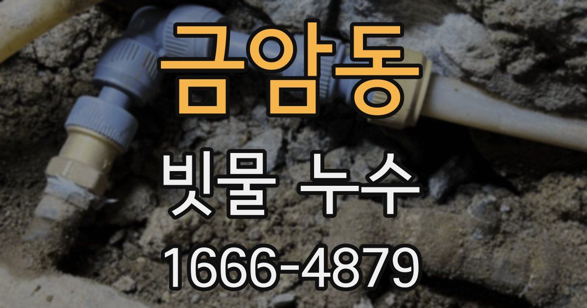 금암동 빗물 누수