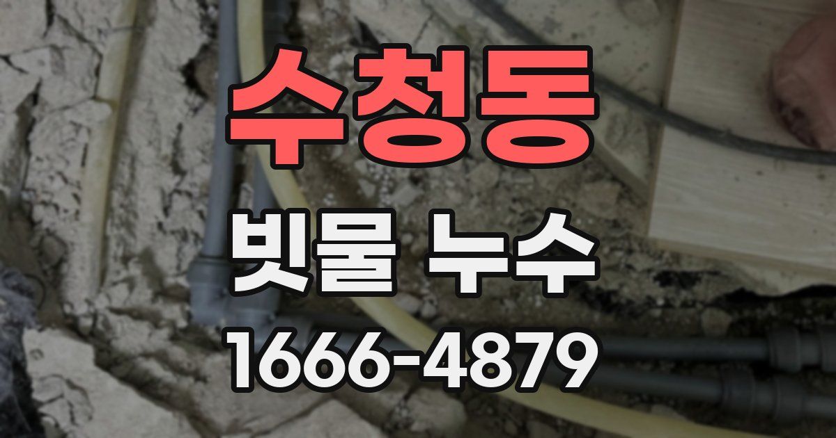 수청동 빗물 누수