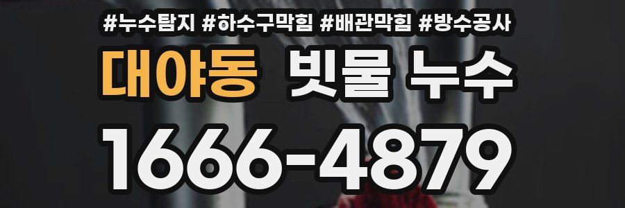 대야동 빗물 누수