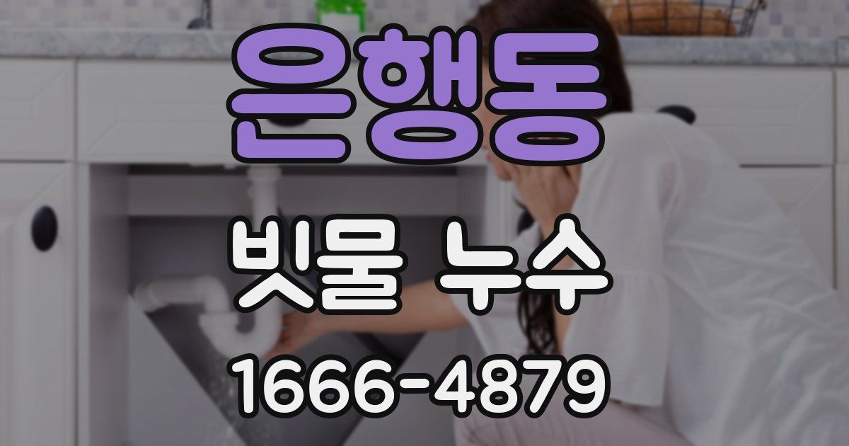 은행동 빗물 누수