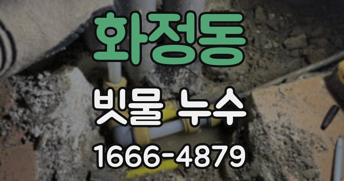 화정동 빗물 누수