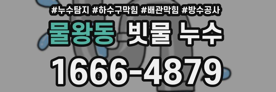물왕동 빗물 누수