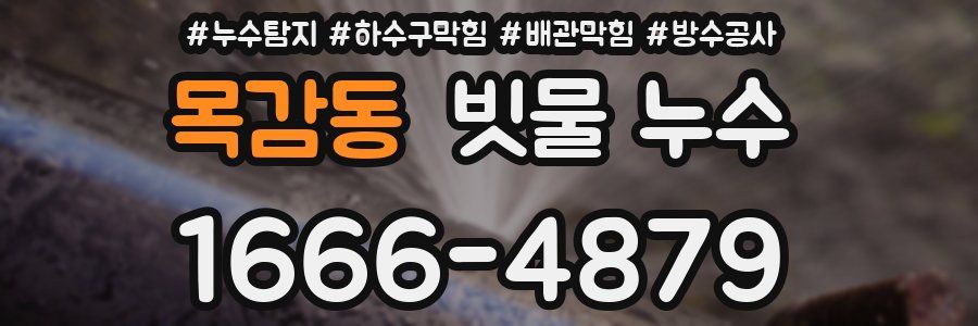 목감동 빗물 누수