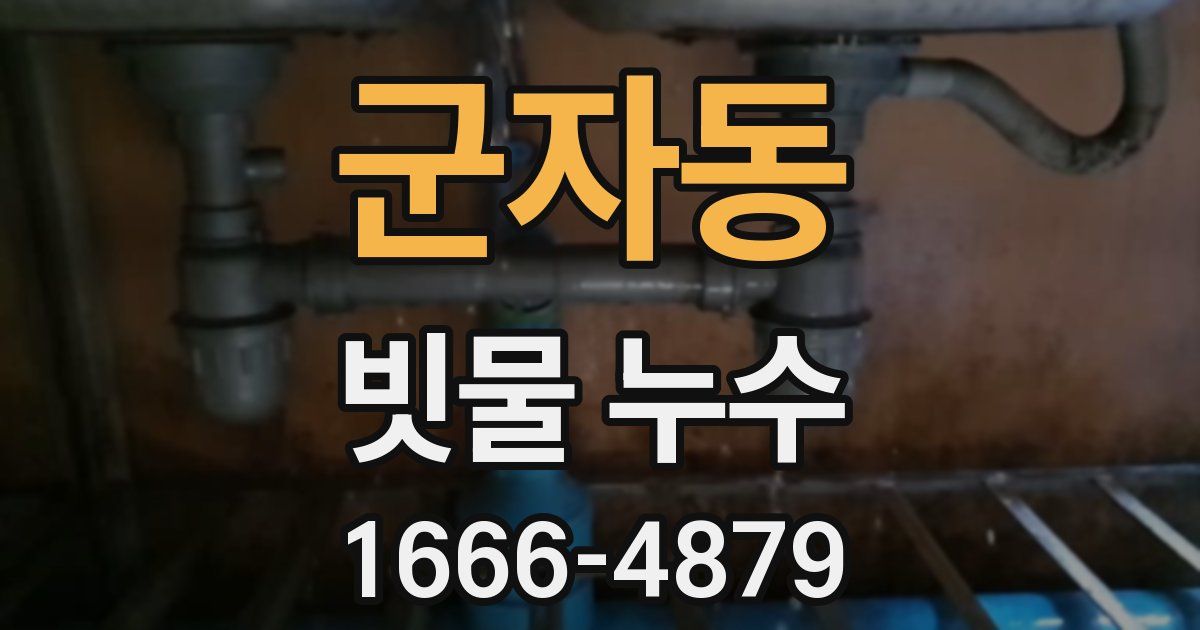 군자동 빗물 누수