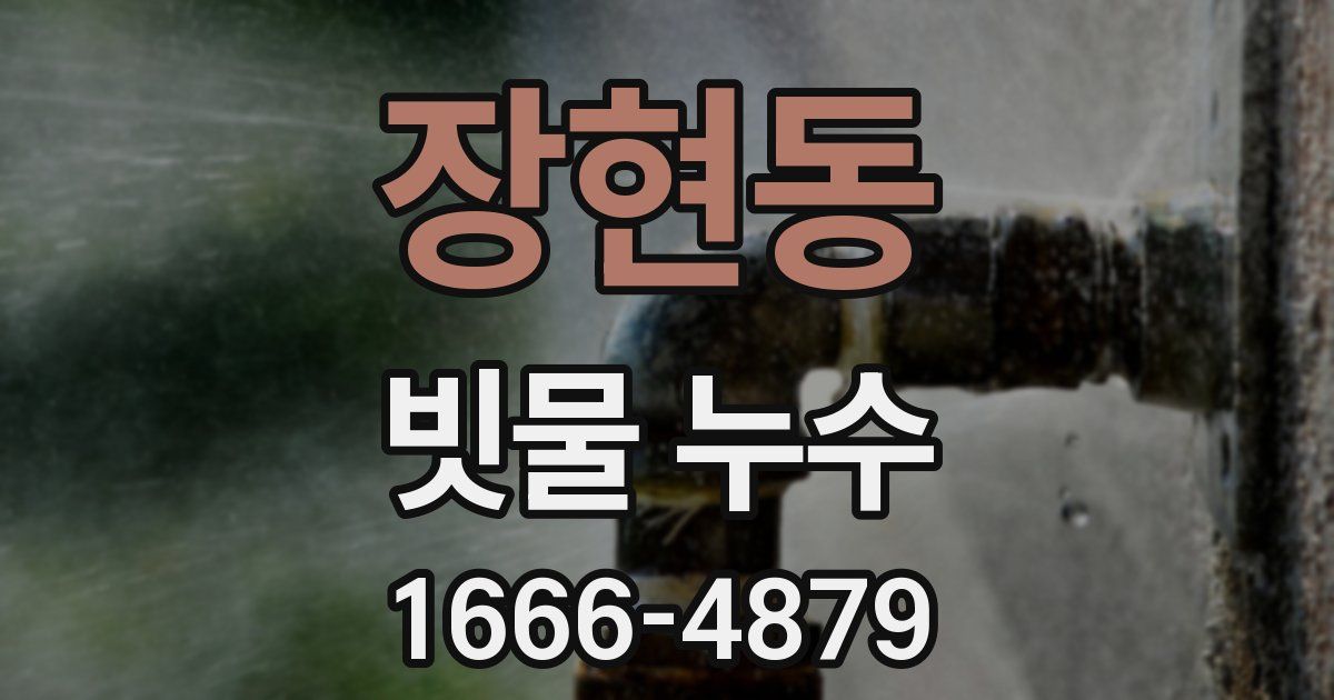장현동 빗물 누수