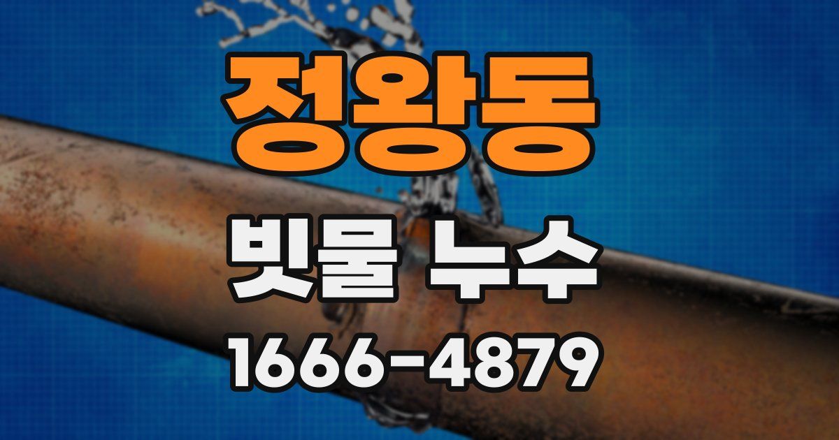 정왕동 빗물 누수
