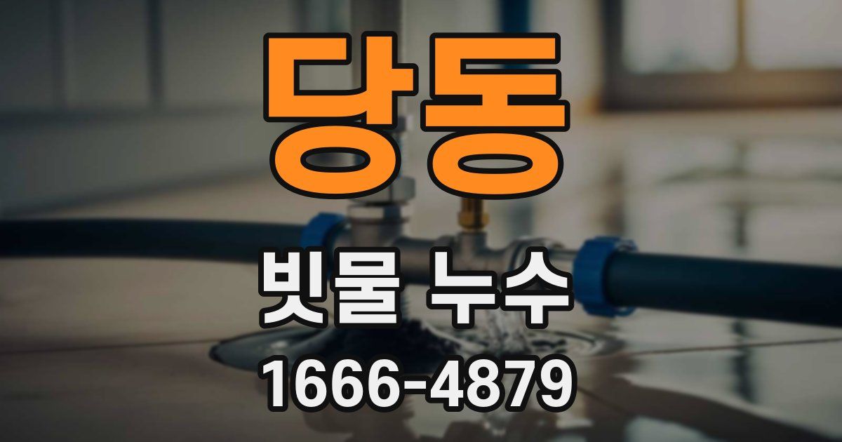 당동 빗물 누수