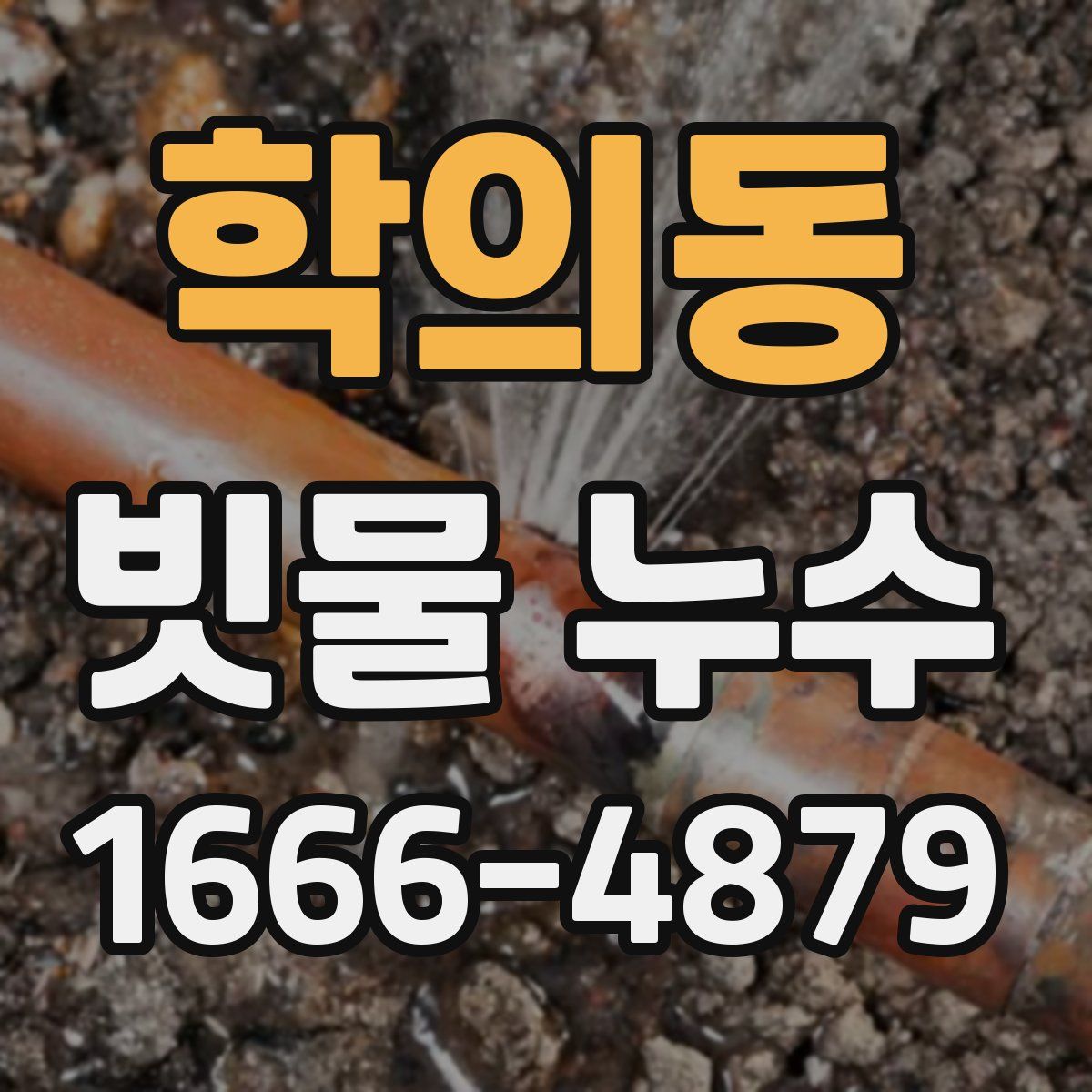 학의동 빗물 누수