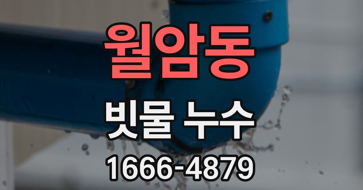 월암동 빗물 누수