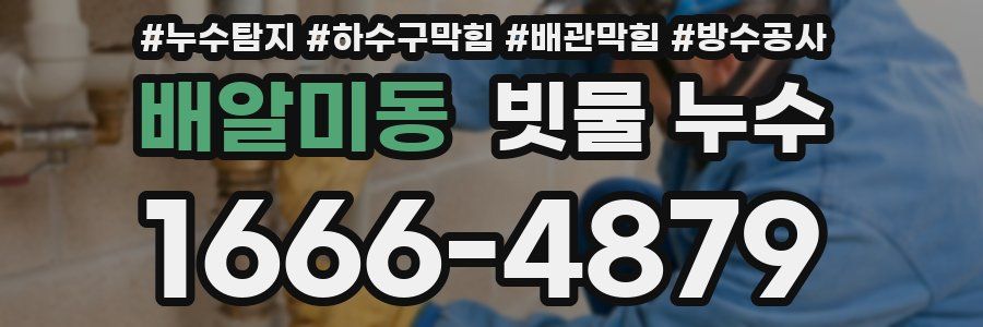 배알미동 빗물 누수