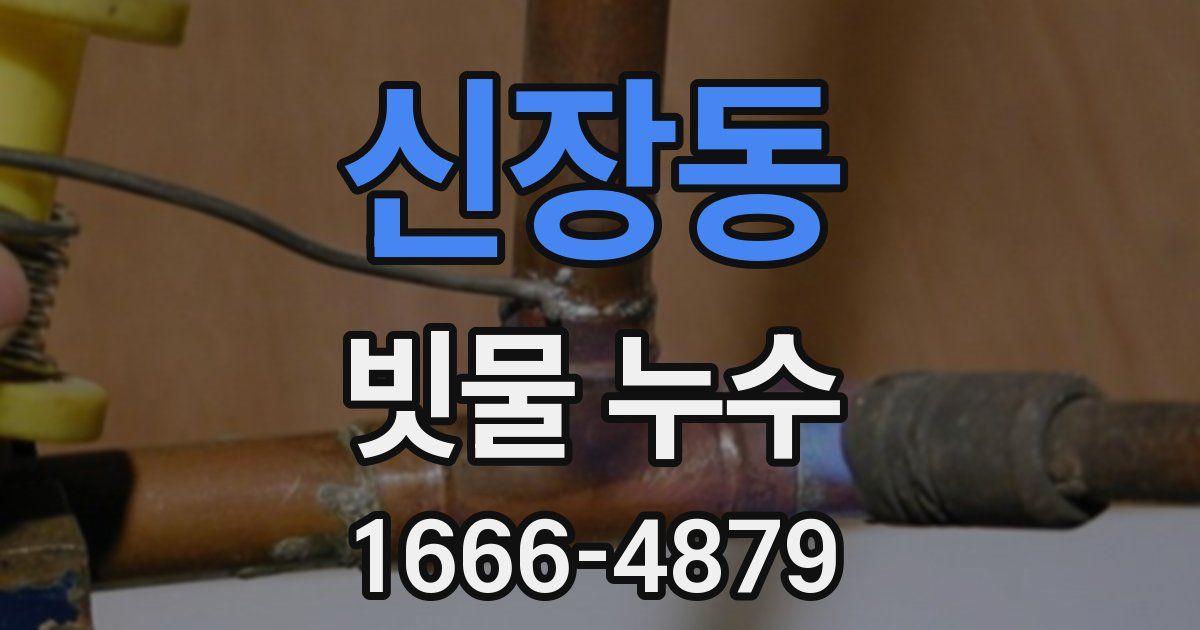 신장동 빗물 누수