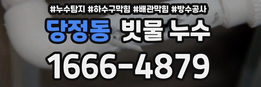 당정동 빗물 누수