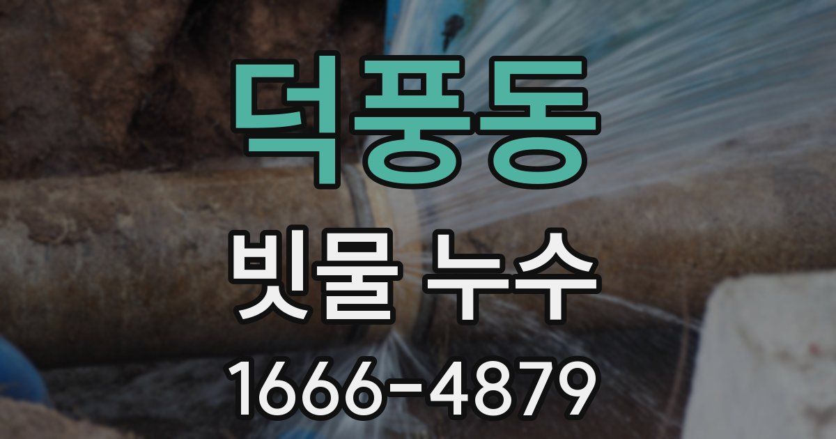 덕풍동 빗물 누수