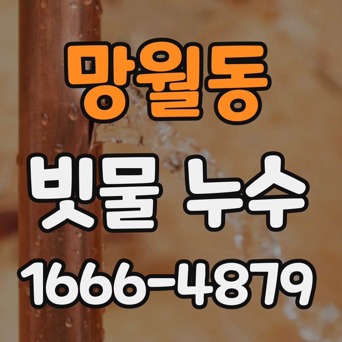 망월동 빗물 누수