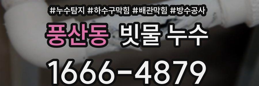 풍산동 빗물 누수