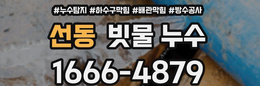 선동 빗물 누수