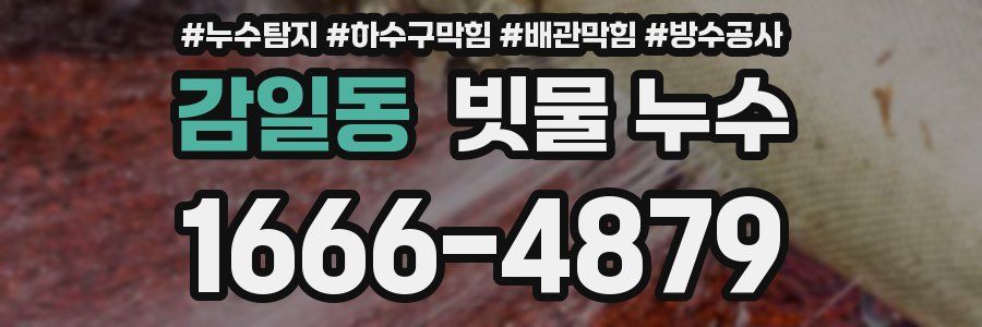 감일동 빗물 누수