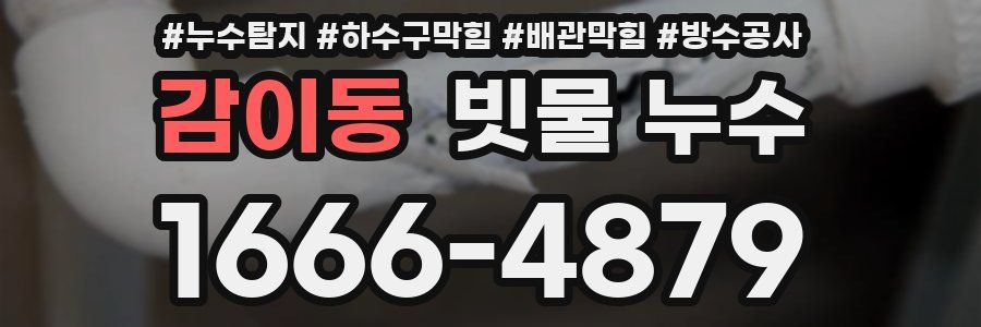 감이동 빗물 누수