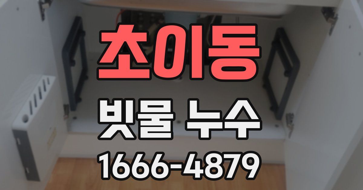 초이동 빗물 누수