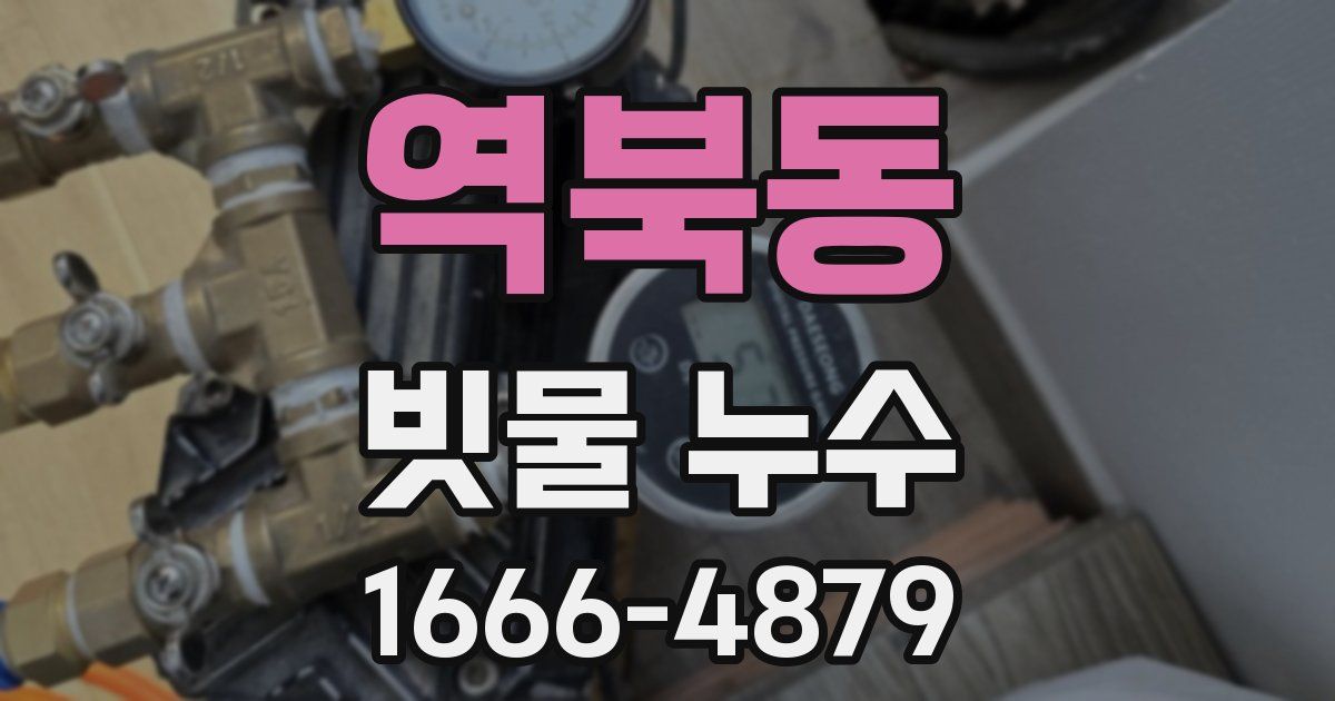 역북동 빗물 누수