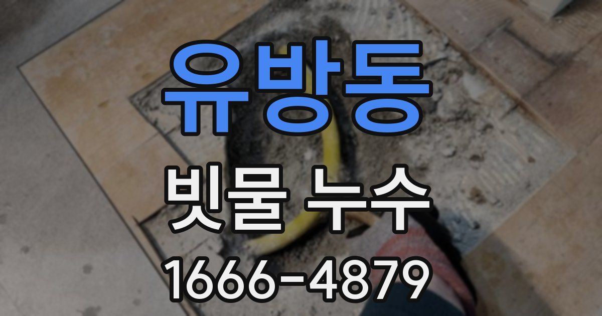 유방동 빗물 누수