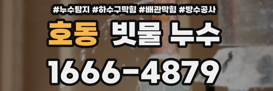 호동 빗물 누수