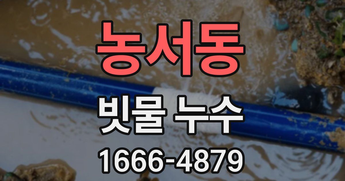 농서동 빗물 누수