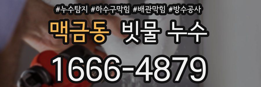 맥금동 빗물 누수