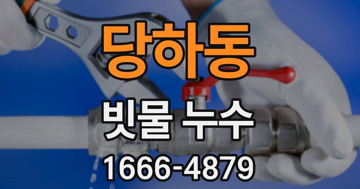 당하동 빗물 누수