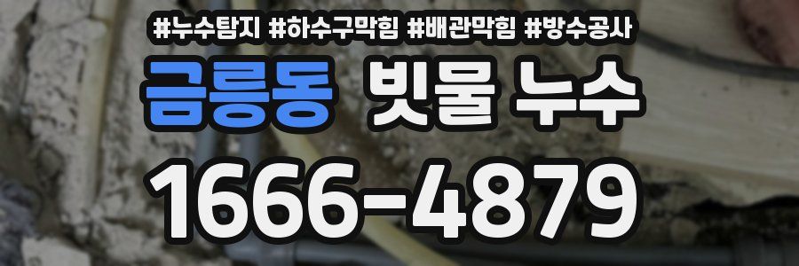 금릉동 빗물 누수