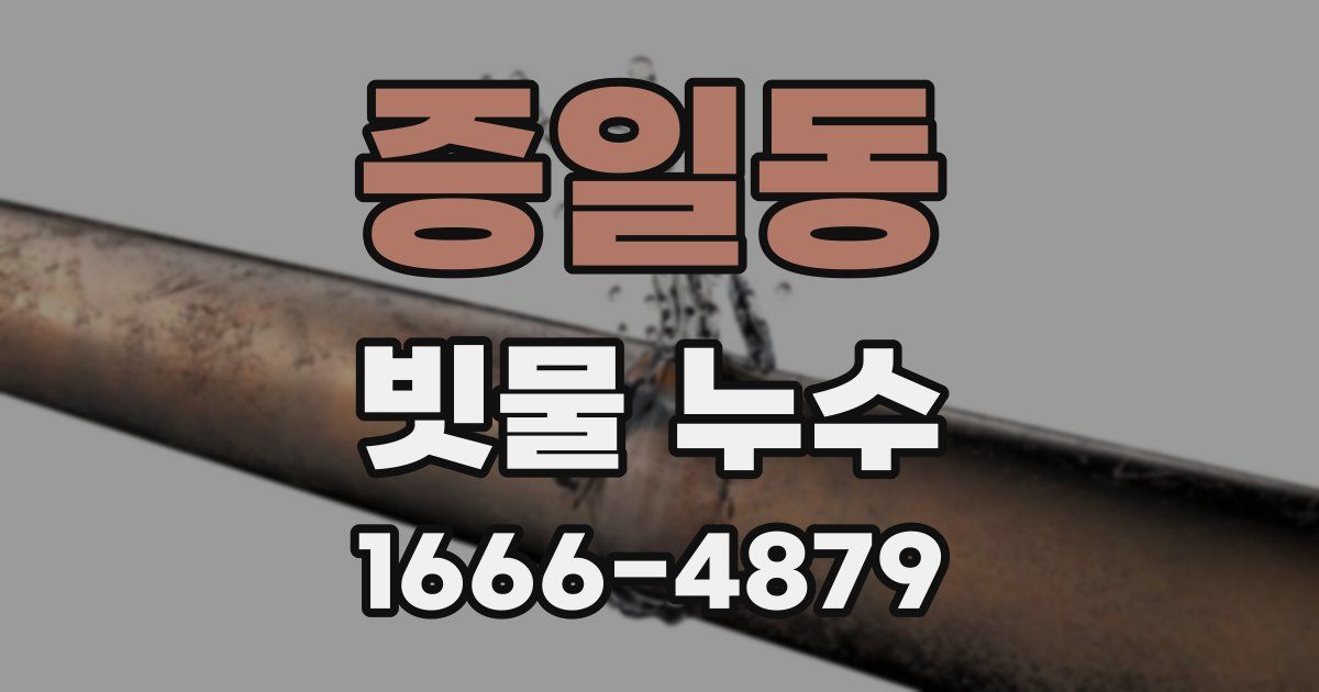증일동 빗물 누수