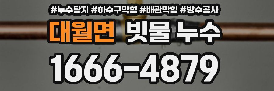 대월면 빗물 누수
