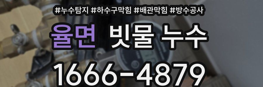 율면 빗물 누수
