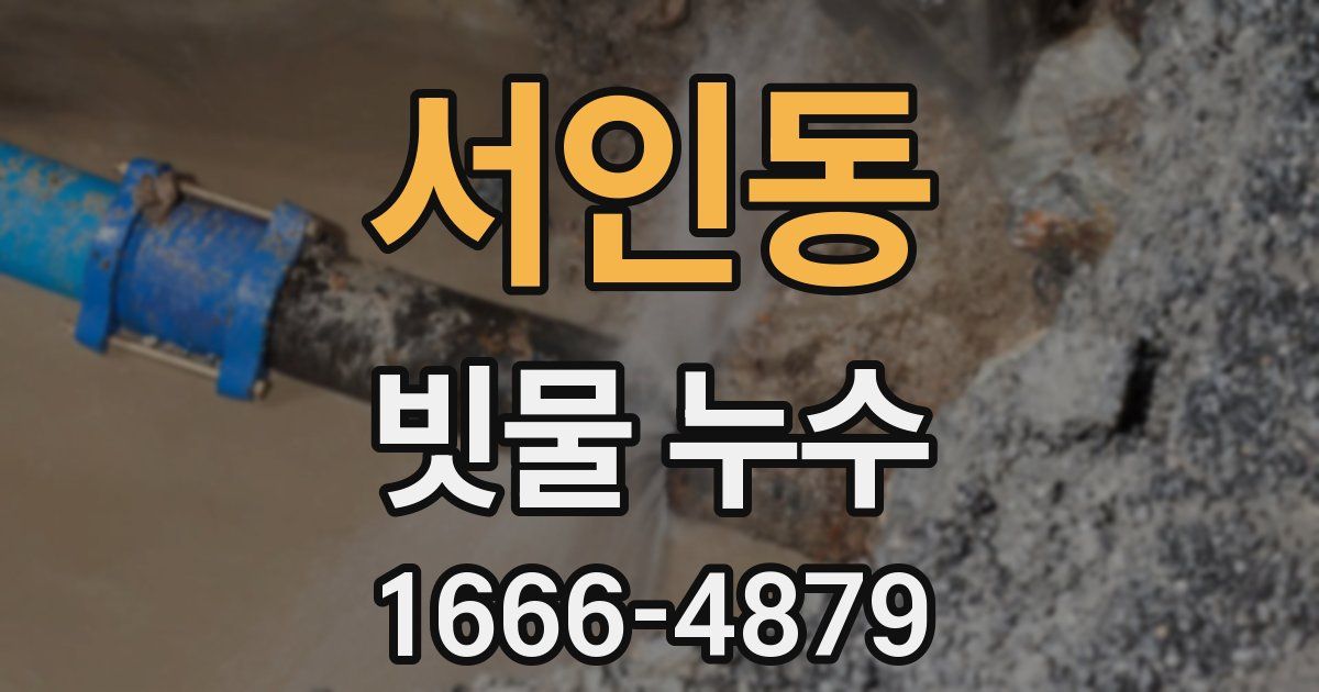 서인동 빗물 누수