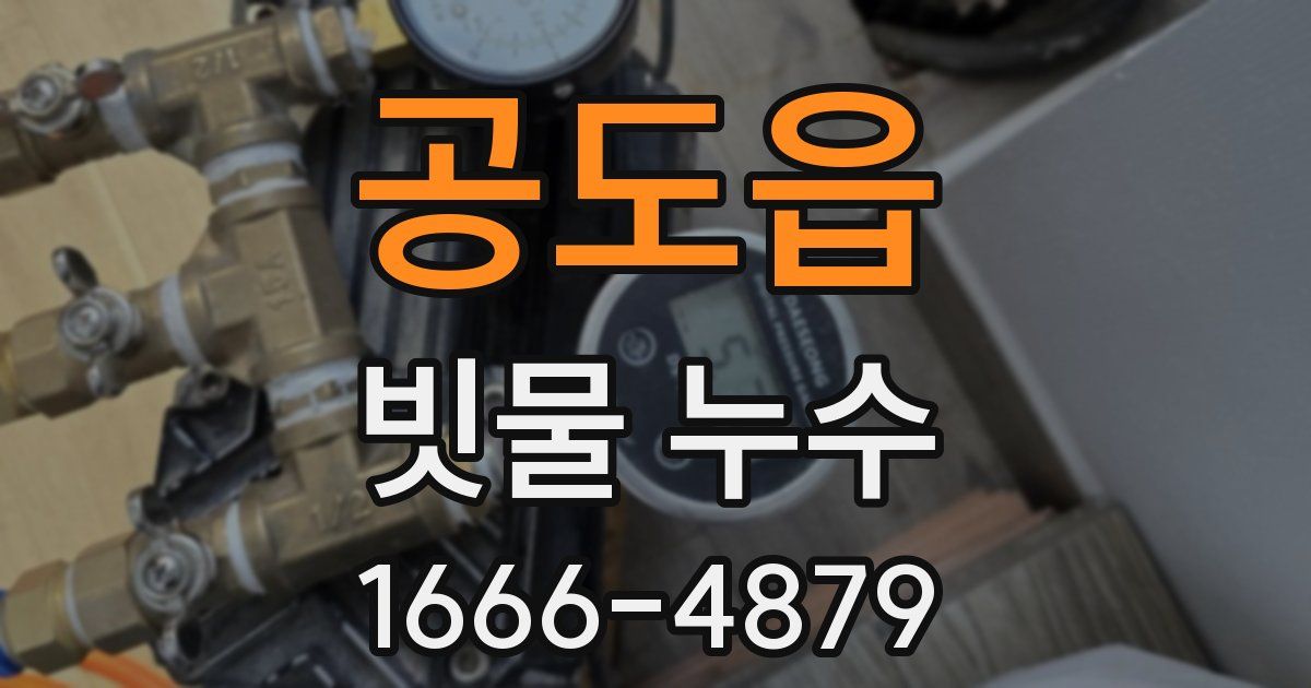공도읍 빗물 누수