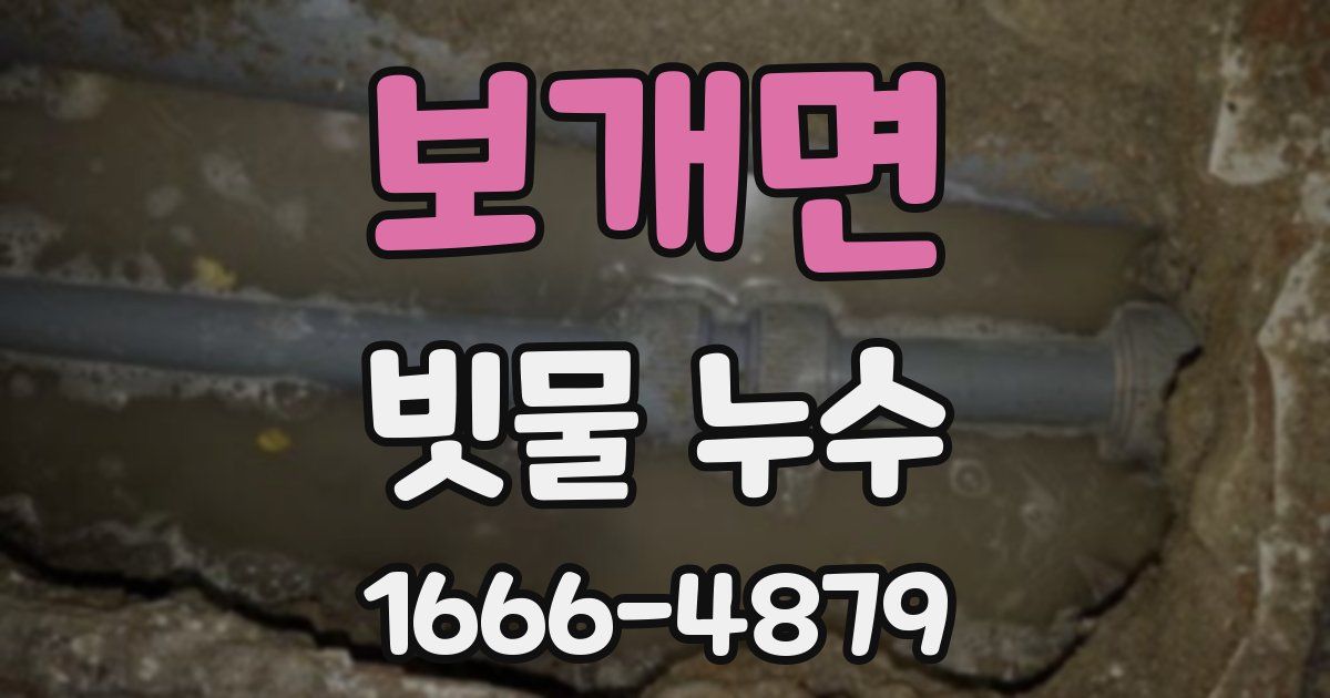 보개면 빗물 누수